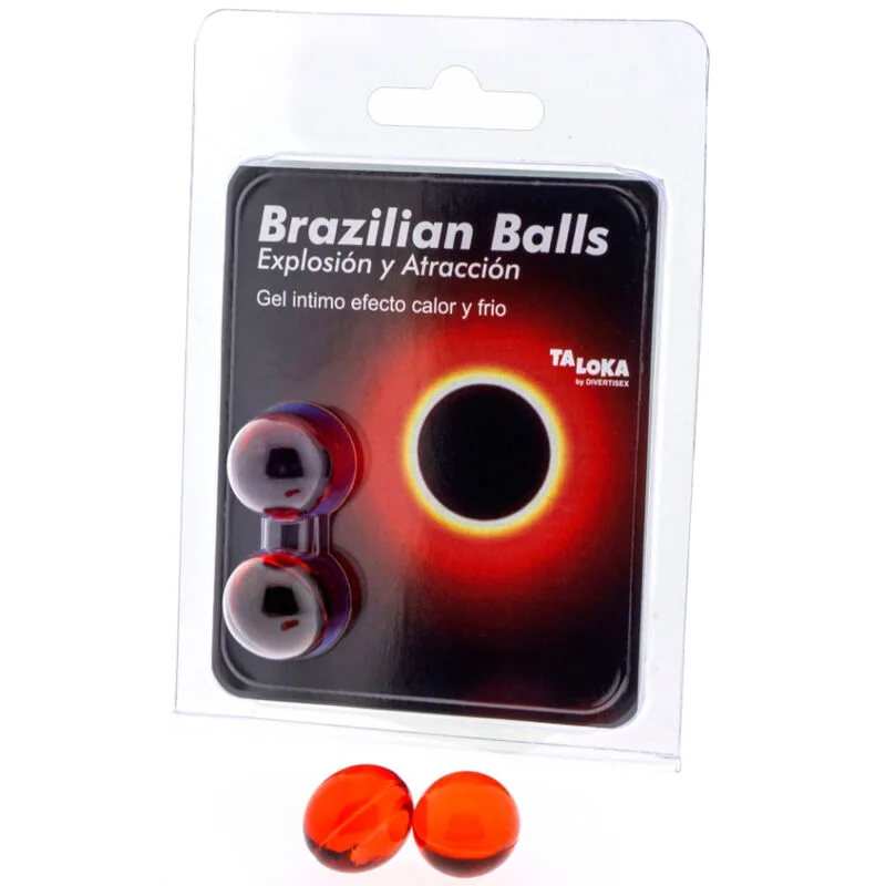 Taloka - 2 Brasilianska Massagebollar med Het & Kall Stimulerande Geleffekt