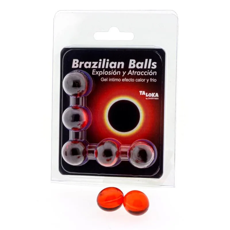 Taloka - 5 Brazilian Pleasure Balls | Het & Kall Stimulerande Massagegel