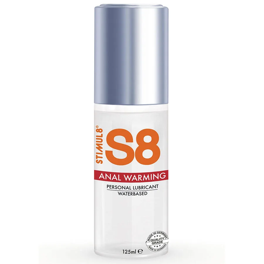STIMUL8 - S8 Analglidmedel med Värmeeffekt 125 ml | Vattenbaserad Värmande Formel
