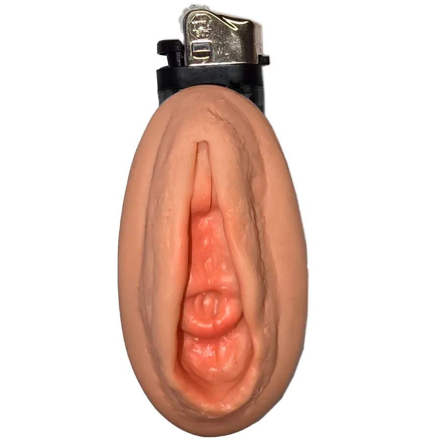 Diablo Picante - Anatomisk Vagina-Formad Novelltändare i Naturlig Ton