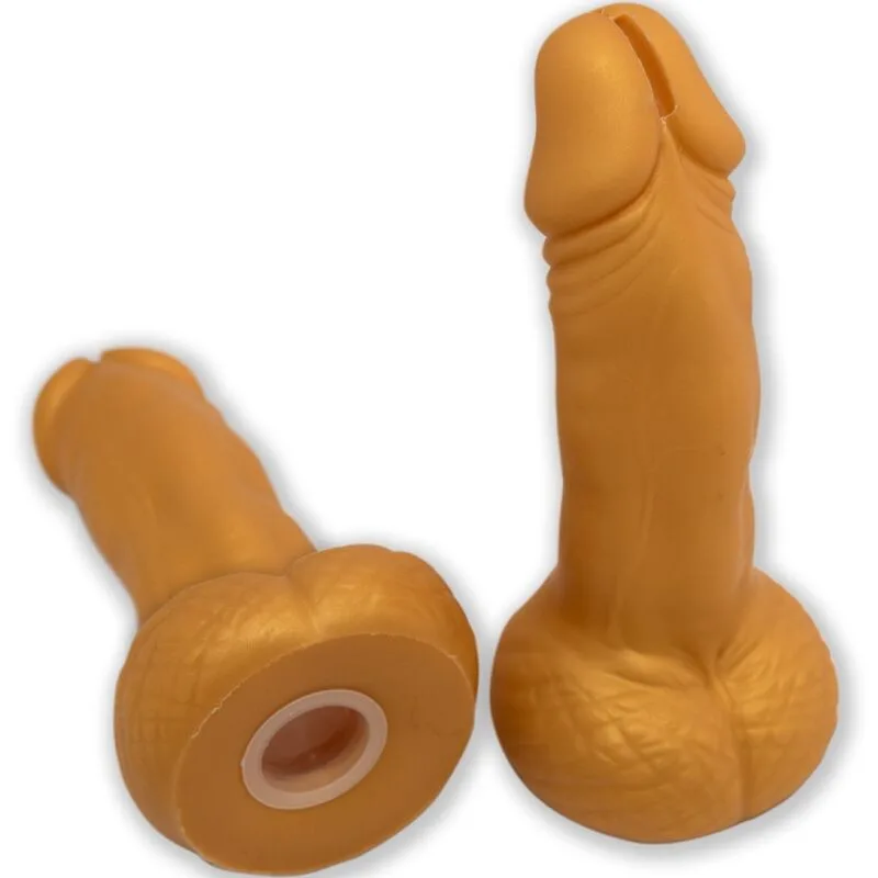 Diablo Picante - Penisformad Spargris 22,5 CM Guld