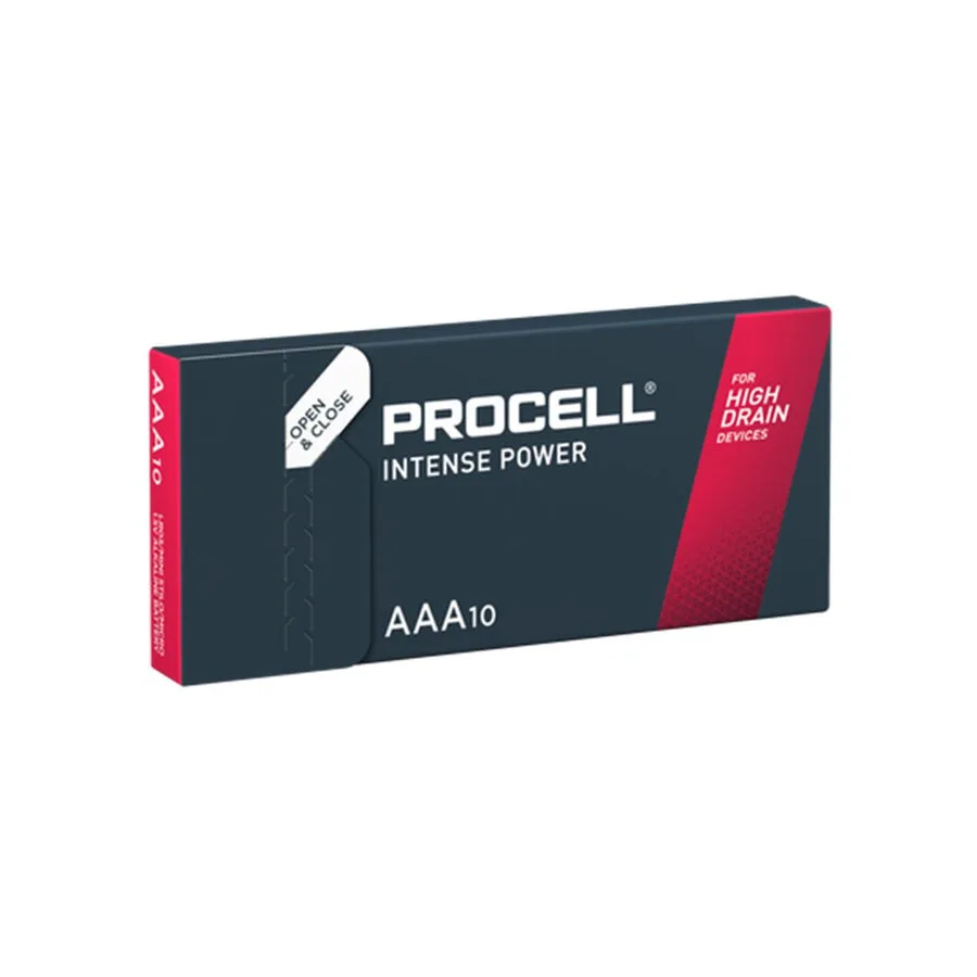 Procell Intense Power Alkaliska LR03 AAA 1,5V Batterier – Förpackning med 10