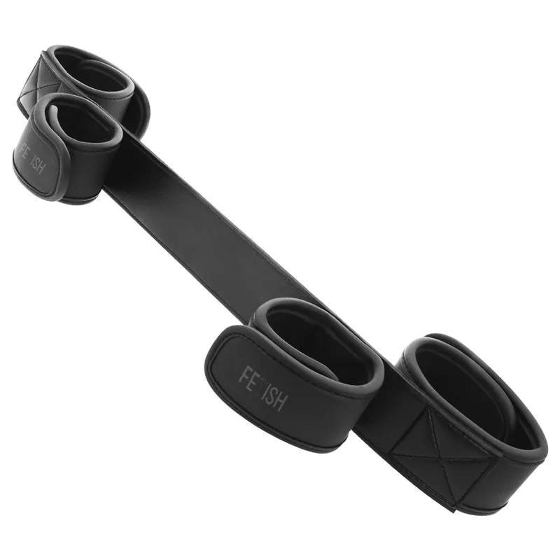 Fetish Submissive - Justerbar Bondage Spreader Bar med Neopren-fodrade Manschetter