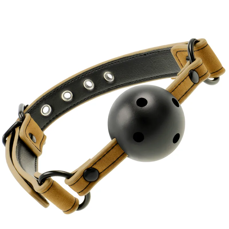 Fetish Submissive Origin - Breathable BDSM Gag with Vegan Leather Straps