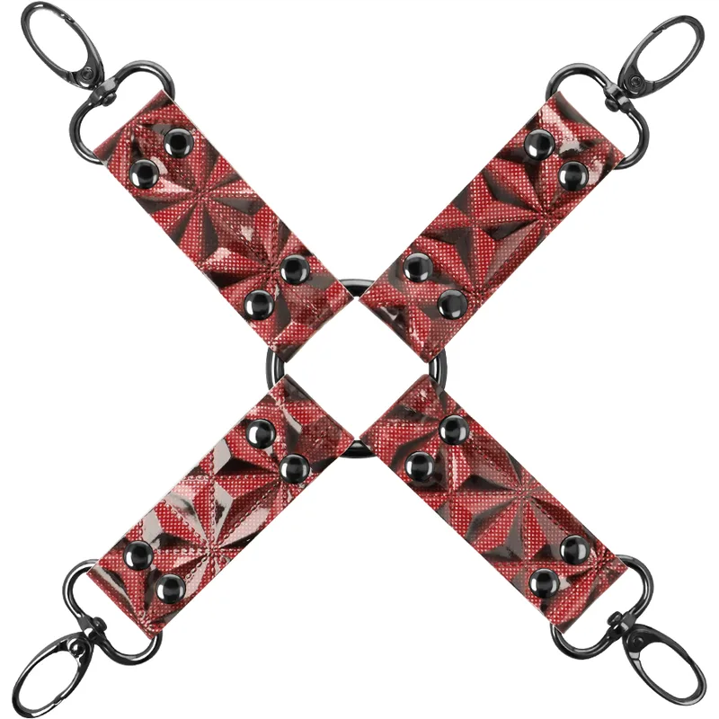 Begme Red Edition Premium Veganskt Läder Hog Tie Restraint Set