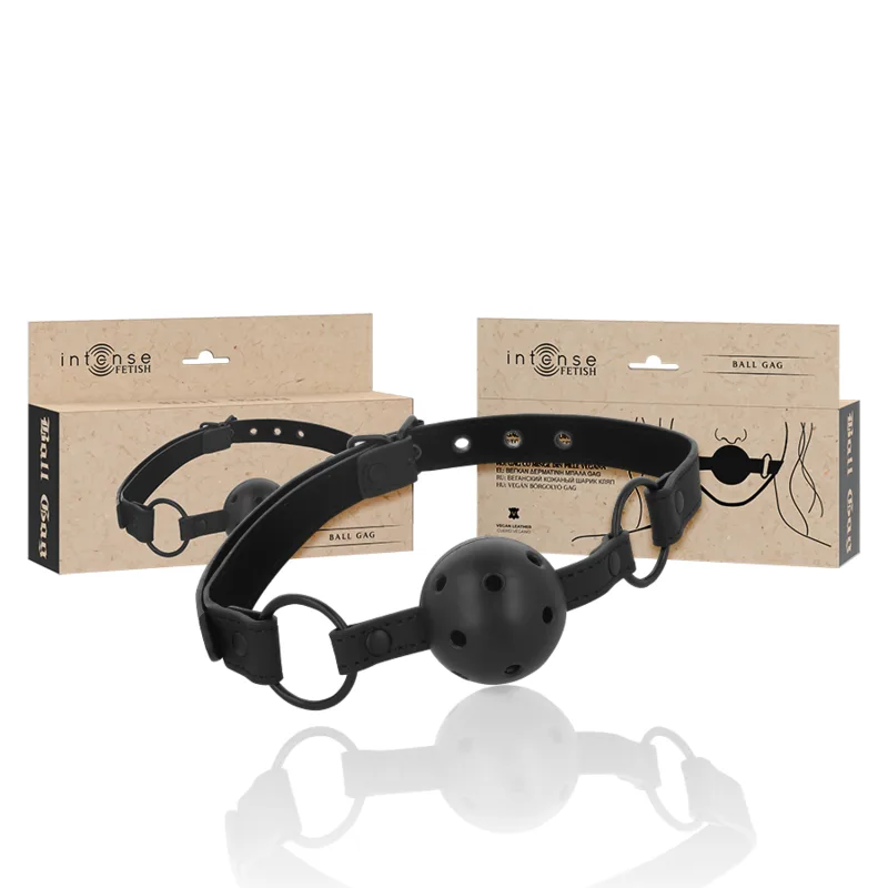 Intense Fetish Series – Vegan Leather Ball Gag