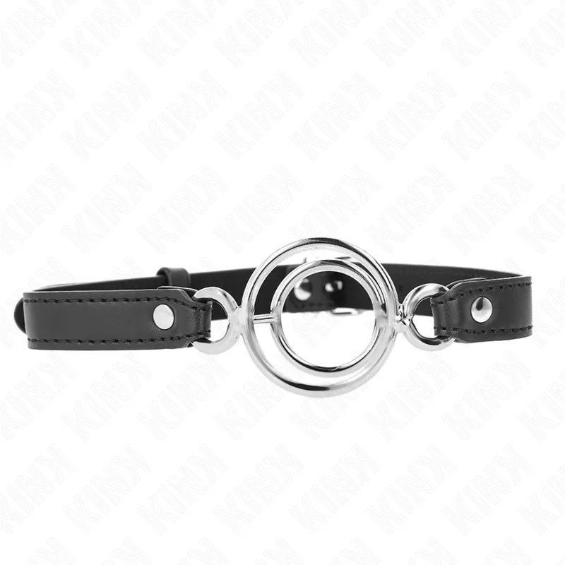 Kink Multiple O-Ring Gag – 5 cm bit med 63 x 2,5 cm justerbar rem i svart