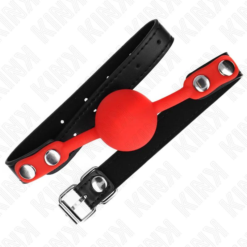 Kink Röd Silikon Ballgag – 4 cm Boll med 60 x 2 cm Justerbar Rem