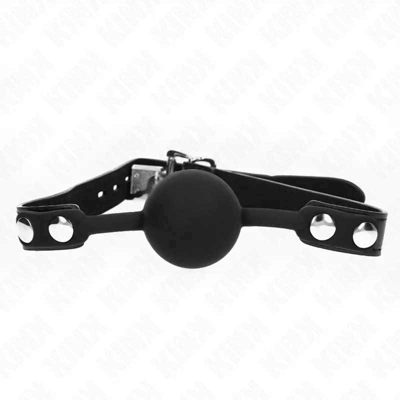 Kink Model 1 Silikon Ballgag med Låsspänne – 4 cm Boll, 60 x 2 cm Rem