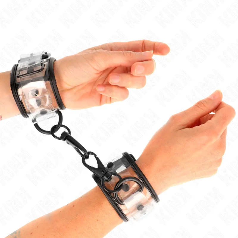 Kink Clear Adjustable Wrist Restraint Cuffs 18–30 cm x 5.5 cm