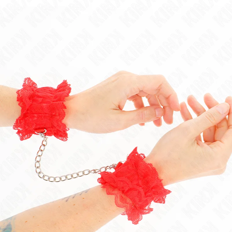 Kink Lace Elastic Handledsrestriktioner – Röd