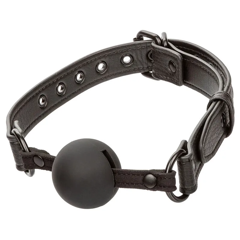Calexotics Nocturnal Collection Ball Gag – Body-Safe Silicone, Black