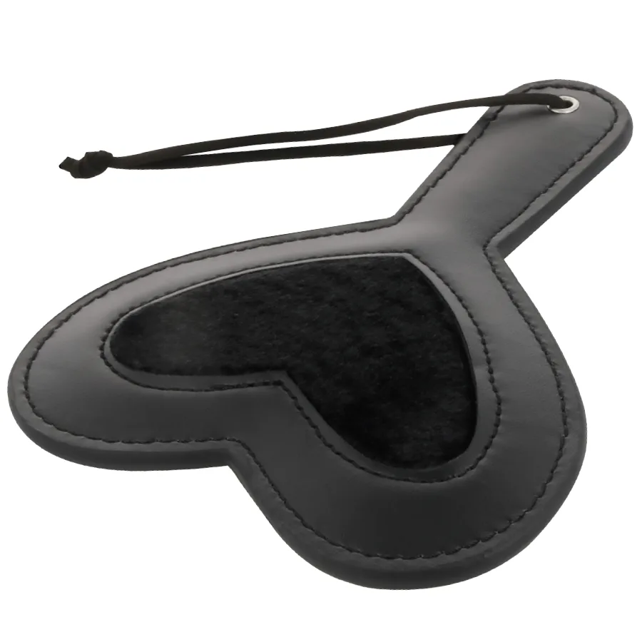 Darkness – Black Velor Fetish Paddle with Spike Detail