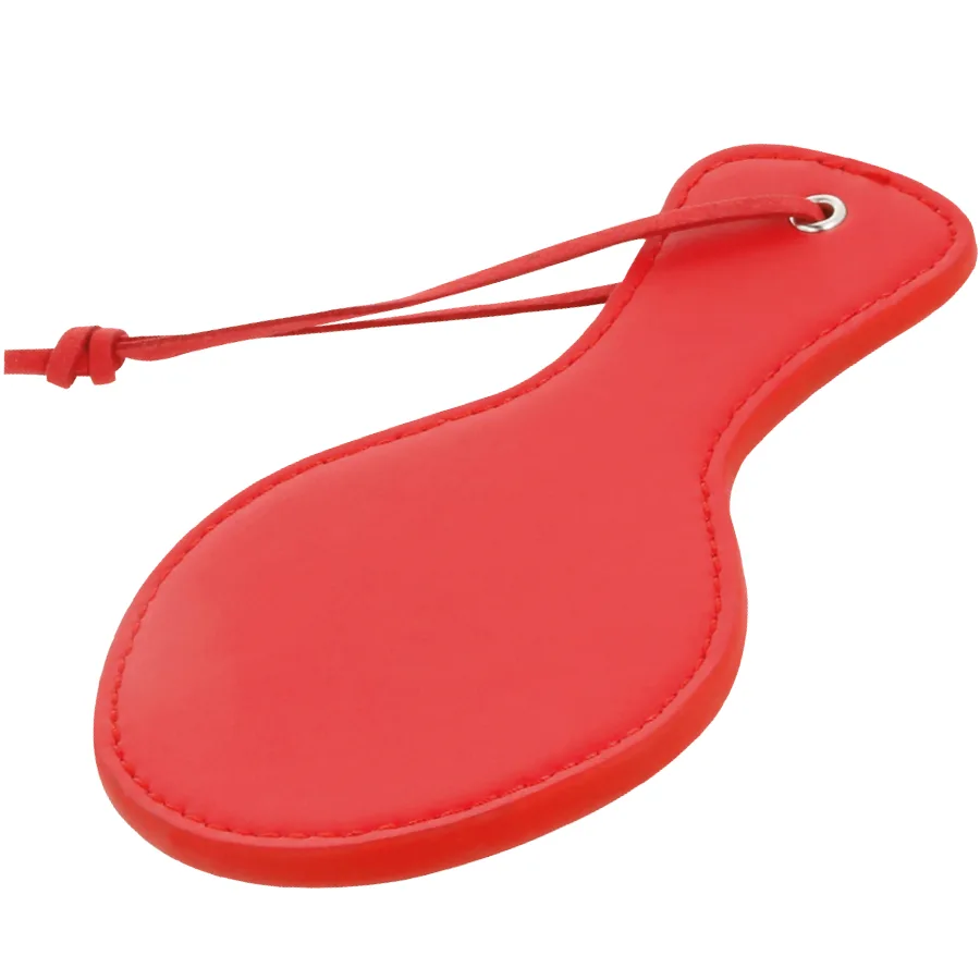 Darkness – Red Rounded Fetish Paddle for Sensation Play & BDSM Impact Training