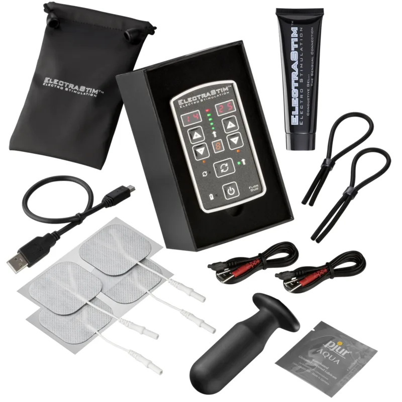 ElectraStim Flick Duo Stimulator Multi-Pack – Dual-Channel Electrostimulation Kit