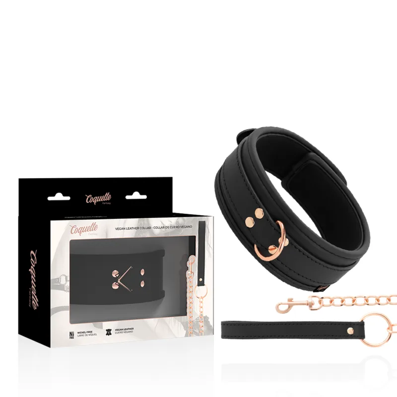 Coquette Chic Desire Fantasy Veganskinnskrage med Neoprenefodring