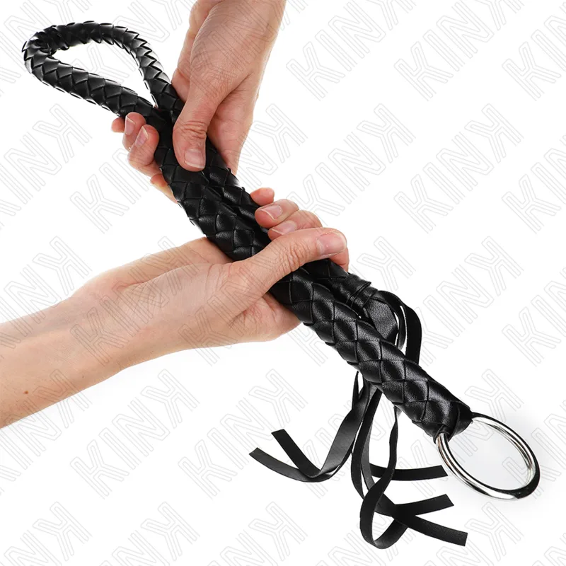 Kink Snake Whip med svart handring – 65 cm