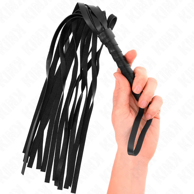 Kink Simple Black Whip 45 cm – Klassisk Enkelsvansad Disciplinpiska