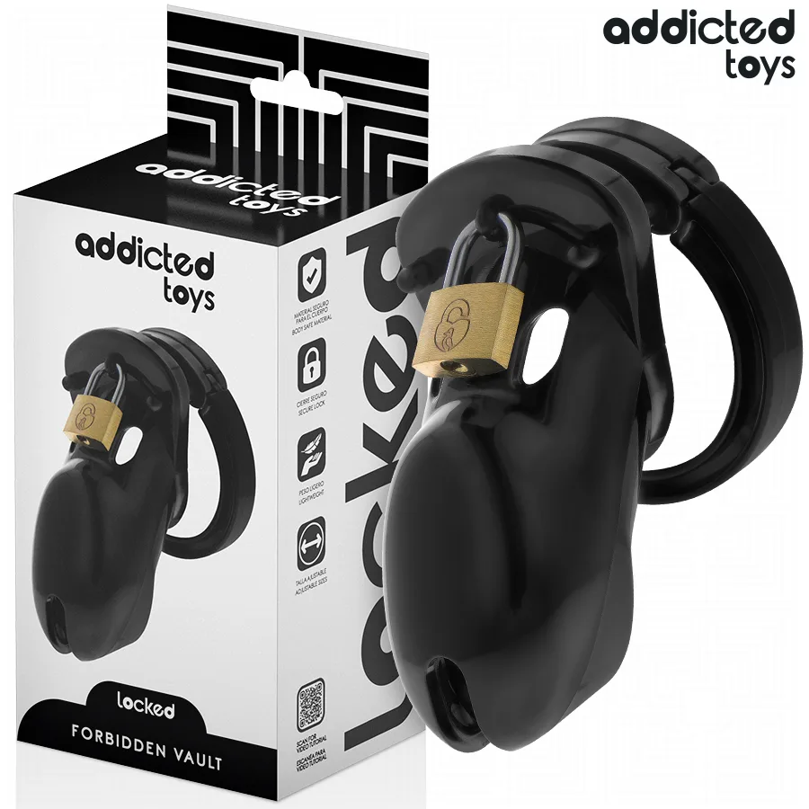 Addicted Toys Locked - Forbidden Vault Manlig Kyskhetsbur 10 CM
