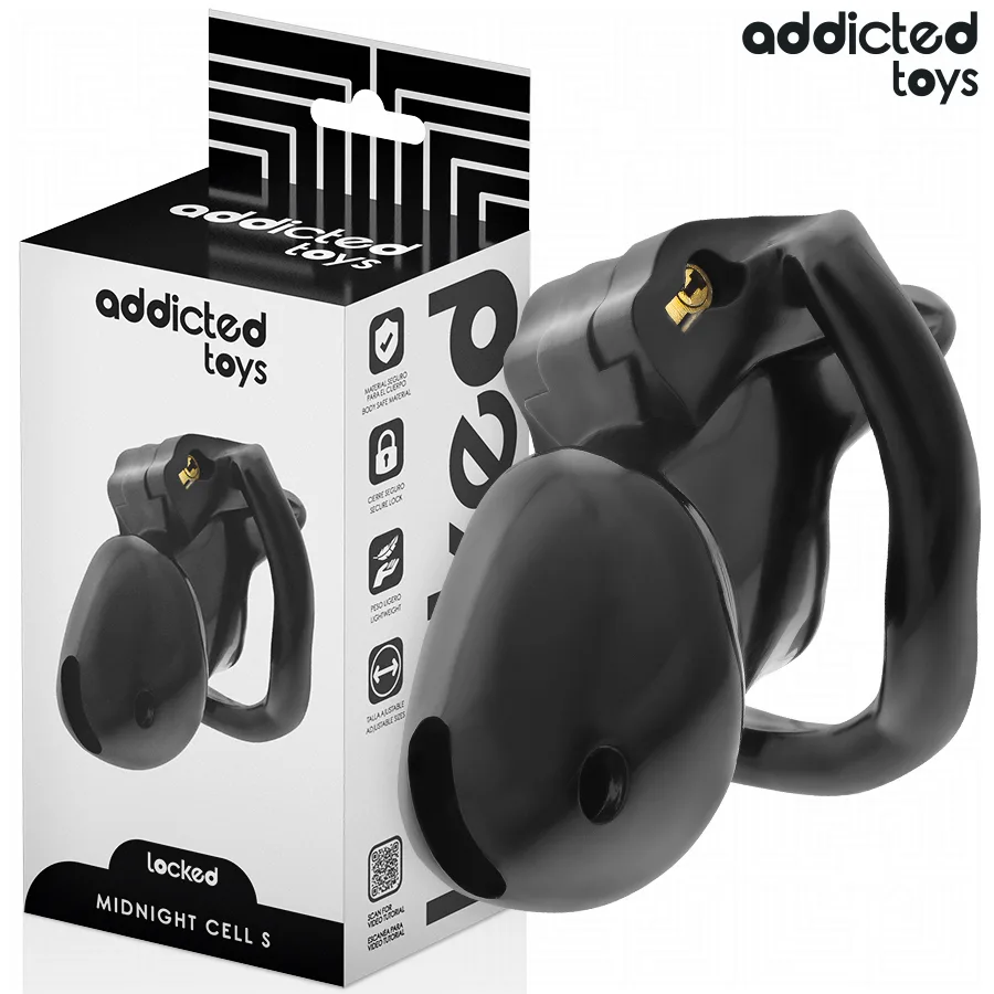 Addicted Toys Locked – Midnight Cell Penisbur för kyskhetsbälte | Storlek S