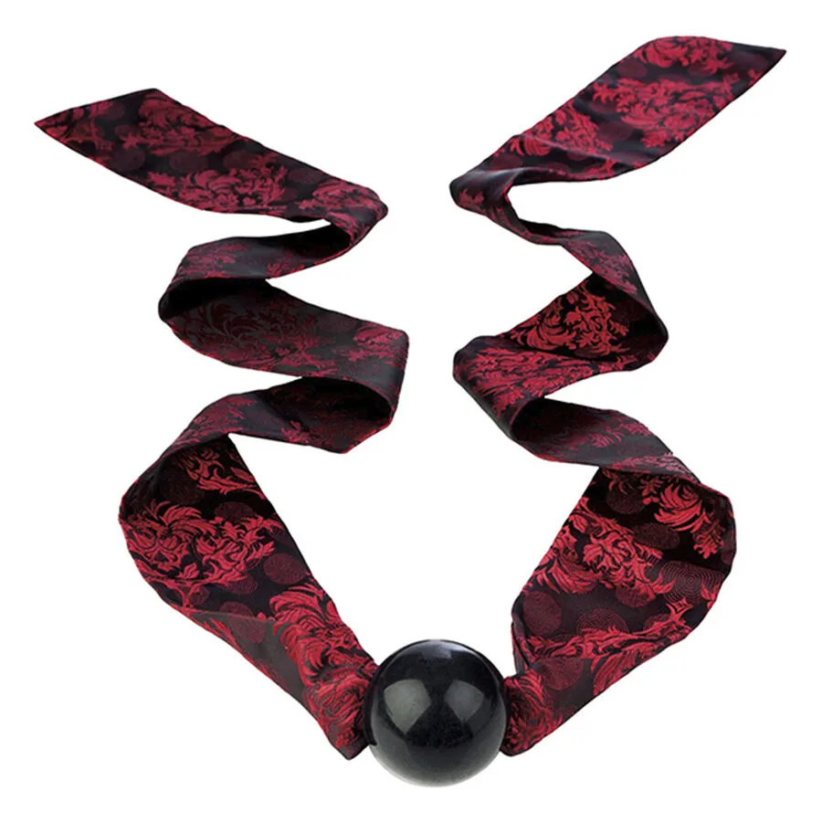 CalExotics Scandal Silicone Stopper Ball Gag with Black & Red Bow
