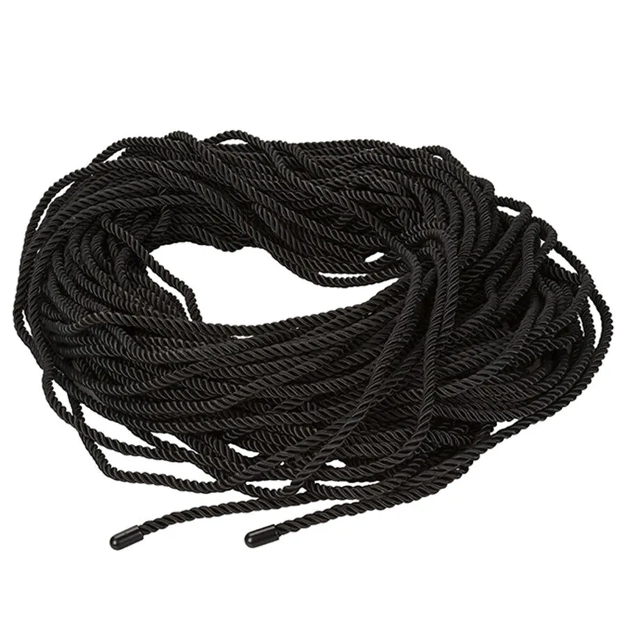 Calexotics Scandal Black BDSM Bondage Rope 50 Metres – Shibari-Friendly Restraint Rope