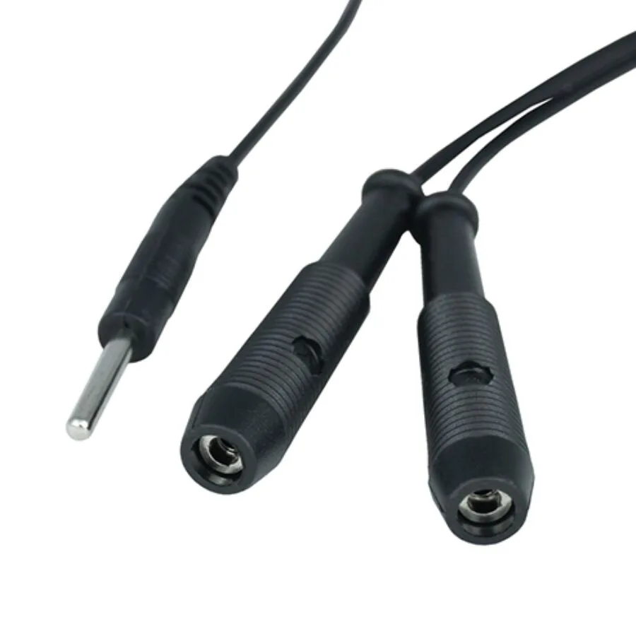 ElectraStim Triphase Combiner Cable – Adapter med dubbla kanaler och tre utgångar för elektrostimulering