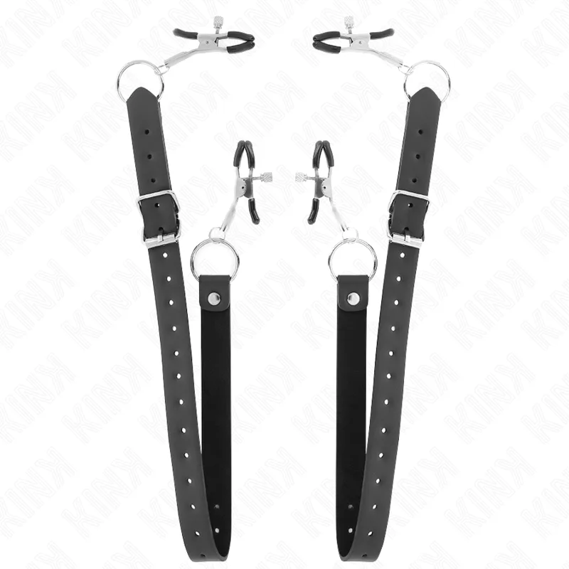 Kink - 4-Piece Adjustable Clitoral Clamp Set with 34–48 cm Chain