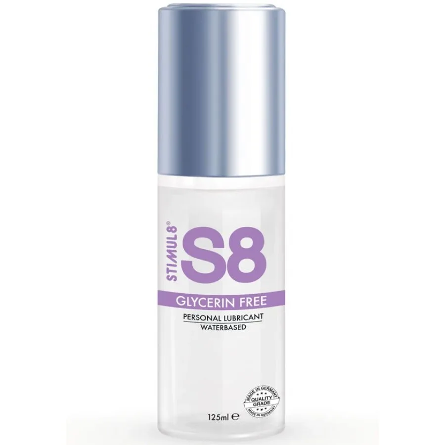 STIMUL8 S8 Glycerin-Free Water-Based Personal Lubricant 125ml – Sensitive Skin Formula