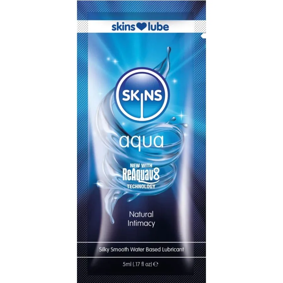 Skins Aqua Vattenbaserat Personligt Glidmedel – Engångspåse (5 ml)