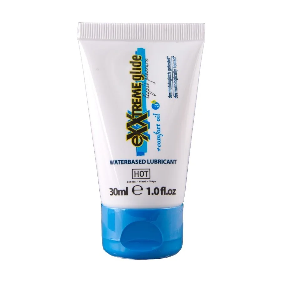 HOT Exxtreme Glide Vattenbaserat Glidmedel med Comfort Oil Complex – 30 ml Resestorlek