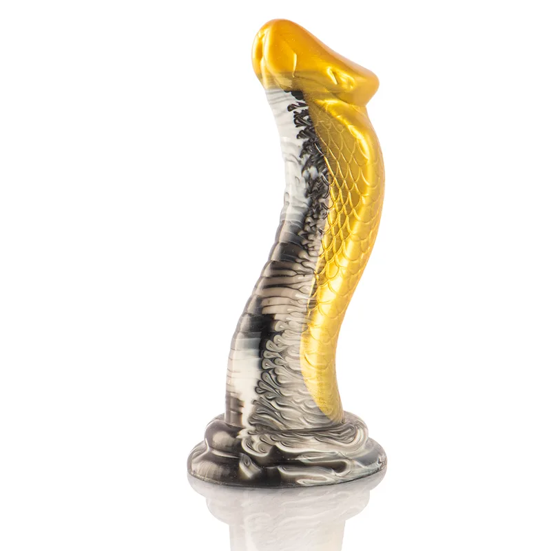 Epic Cybersilicock - Drakon Silicone Dildo Yellow Cobra