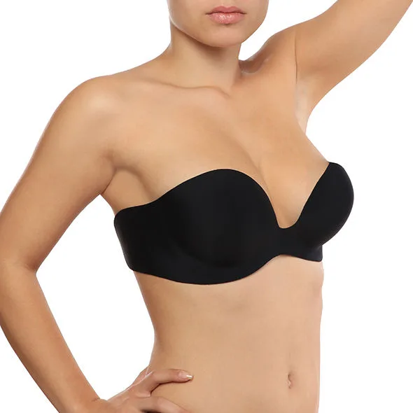 Bye-Bra Gala Adhesive Strapless Bra – Cup Size D, Black