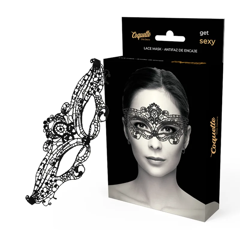 Coquette Chic Desire Spetsögonmask – Svart