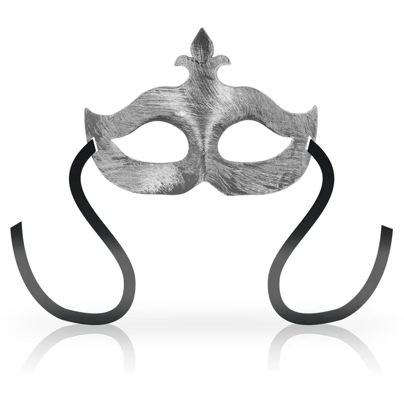 Ohmama - Fleur de Lis Venetiansk Silvermaskeradmask