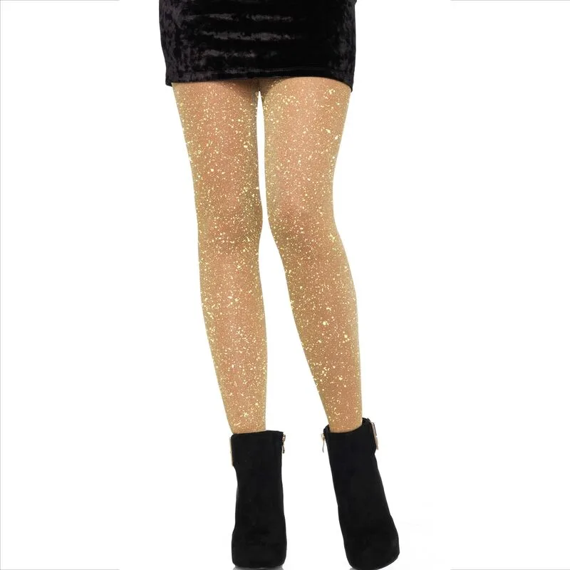 Leg Avenue - Sheer Golden Metallic Tights