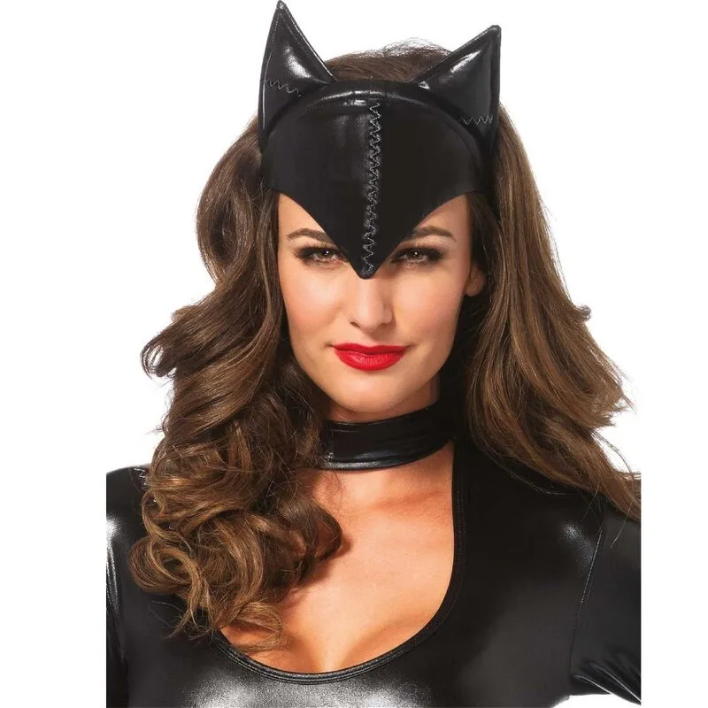 Leg Avenue - Cat Woman Mask Svart